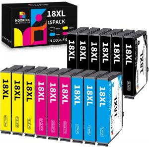 ERYI-Lot De 15 18Xl 18 Cartouches D'Encre Compatible Pour Epson 18Xl 18 Xl Avec Expression Home Xp-205 Xp-215 Xp-225 Xp-305 Xp-312 Xp-315 Xp-322 Xp-325 Xp-405 Xp-412 Xp-415 Xp-422 Xp- 425 - Neuf