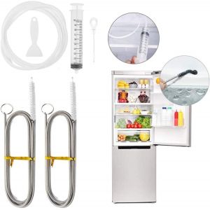 Letnerny-6 Pièces Kit De Nettoyage Pour Réfrigérateur Flexible Frigo Nettoyage Pour Tuyau Vidange Réfrigérateur Outils De Nettoyage Réutilisables Pour Réfrigérateurs Domestiques - Neuf
