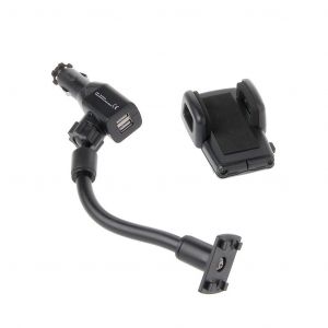 T&eacute;l&eacute;phone Portable Voiture Allume-Cigare Support Support Double Chargeur Usb Pour T&eacute;l&eacute;phone - Neuf