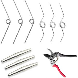CHECARZHN--NO1-9 Pièces Ressorts De Précision En Acier Inoxydable, Ressort De Sécateur De Jardin En Acier Inoxydable, Ressort De Rechange, Ressorts De Sécateur De Volute, Pour C aux De Sécateurs,3 St - Neuf