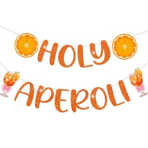 Checarzhn--No1-Holy Aperol Bannière,Aperol Spritz Deco,Bannière Aperol Spritz,Orange Aperol Spritz Bannière,Pour Les Amateurs D'apéritif Jga Anniversaire Fête À Thème,Fêtes D'anniversaire, Fêtes D'ét - Neuf