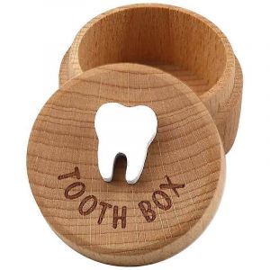 Boîte De Fée Des Dents 3d Sculpté Boîte En Bois Souvenir Boîte De Rangement Souvenir De Dent Tombée Cadeau Pour Garçon Ou Gir - Neuf