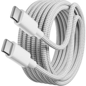 Senior-C&acirc;ble Usb C Vers Usb C, 5 M, 60 W, Type C, C&acirc;ble De Charge Rapide, Compatible Avec Phone 15/Plus/Pro , Samsung Galaxy S24 S23 S22, Pixel 7 Pro, Macbook Pro 2021, Ipad Pro[L764] - Neuf