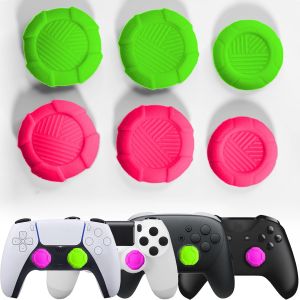 Grip Joystick pour PS5 - FPS Capuchons Joystick pour PS5 PS4 Xbox Switch Pro Accessoires Thumb Grip Manette Thumbsticks Caps Controller &agrave; Aide avec Viser R&eacute;duire Pouce Fatigue, 6 pi&egrave;ces - Neuf