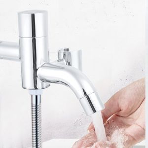 HJLIAN Robinet d'eau en cuivre pour salle de bain, toilettes, bidet, connecteur, outil G1/2 - Neuf