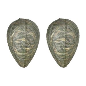 2 Pcs Nid De Guêpes Leurre Dissuasif De Guêpes Pour Suspension En Plein Air,C - Neuf