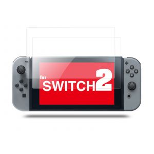 Lot de 2 protections d'&eacute;cran en verre tremp&eacute; pour Nintendo Switch - Neuf