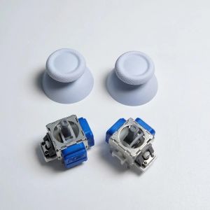 Ore-1/5/10/20 Paires K-Silver Js13 Pro Tmr Joystick Électromagnétique Avec Capuchon De Poignée Pour Ps5 3d Thumbstick Analogique Avec Capuchon Anti-Déversement-10pair-White Cap W Joystick - Neuf