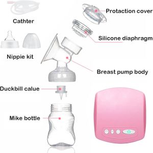 - Lait Électrique De La Pompe Sein Pompe Rechargeable Sein De La Pompe 2 Modes De 9 Niveaux D'aspiration, Sans Bpa Anti-Retour De Conception - Neuf