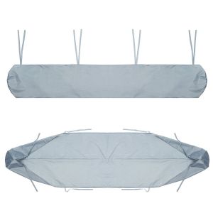 Extérieure d'Auvent de la Couverture, de l'Argent de 2,5 m/8.2 ft, Store de terrasse Couvercle Rétractable, Rouleau abri, de la Poussière Tissu d'Oxford, de la Pluie de l'Auvent de Capot - Neuf