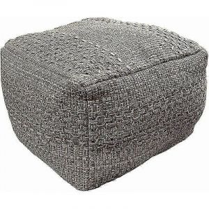 Housse de pouf,pouf non rembourr,tiss la main,tabouret de pied en coton tricot doux,repose-pieds en lin,coussin de sol carr,pouf non rempli pou - Neuf