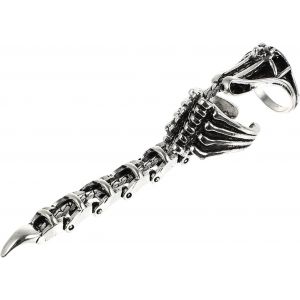 Kahfl-Bague De Cheville Scorpion-Armure De Doigt Punk Vintage Dans Un Style Cool-R&eacute;glable-Accessoire De Bijoux De Costume De Cosplay,10x1,5 Cm.,N/A,Alliage - Neuf