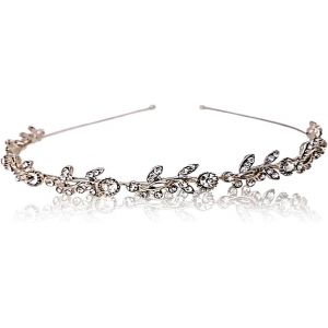 Kalvd-Couronne De Mariage Diad&egrave;me,Serre-T&ecirc;te Couronne Diad&egrave;me Princesse En Strass,Nuptiale Couronne Tiara Avec Strass,Mariage Tiare,Pour Le Mariage,Proms,Pageants,Princesse Parties,Anniversaire - Neuf