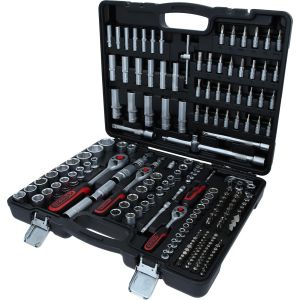 VornixorSarlshopKS Tools 917.0795 - Caisse &agrave; Outils Compl&egrave;te en Coffret Douille de 1/4"", 3/8"" et 1/2"" - Outillage M&eacute;canique, Cl&eacute;s Torx et Accessoires de la Gamme Ultimate Tr&egrave;s Robuste - 195 Pi&egrave;ces - Neuf