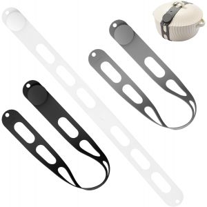 Kalanka-Yamobi Lot De 3 Supports De Couvercles De Casserole En Silicone Pour Couvercle De Casserole Et Mijoteuse - &Eacute;lastique - Organiseur Pour Porte - R&eacute;utilisable Et R&eacute;glable - Neuf