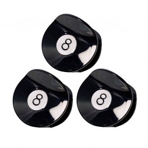 1/2/3/4/5 Pièces Griffe De Cheveux Noir 8 Balle Golf Club Pince À Cheveux Femmes Chignon Porte-Queue De Cheval Pince Requin Accessoire Chignon-3 Pièces - Neuf
