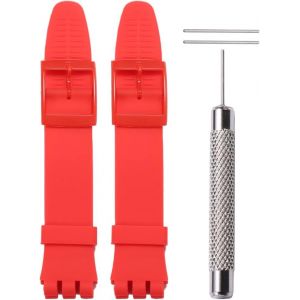 Kal-Bracelet De Rechange En Silicone De 17 Mm Pour Swatch Gs124 Gw164 Gb274 Avec Outil - Neuf