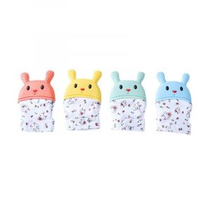 Lot De 3 Mitaines De Dentition Lavables Et Durables Sans Bpa Pour Bébé - Neuf