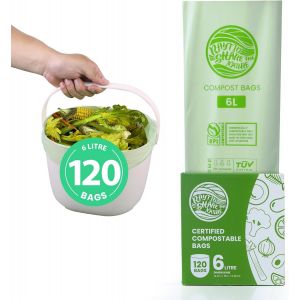 Sacs Poubelle Biodégradables Compostables Pour Déchets Alimentaires De Cuisine (10 L-80 Sacs) - Neuf