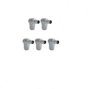 Televes-Lot de 5 pièces mâles|Prise Antenne TV Fiche d'antenne coaxiale mâle coupleur pour la télévision par câble IEC TV Antennes|Pour câbles 6,9 mm|Televes 4130 - Neuf