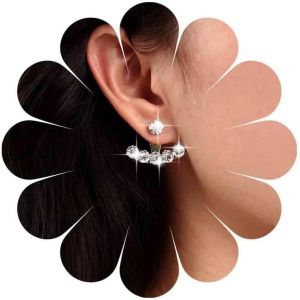 Kal-Boucles D'oreilles Vintage En Cristal Et Perles Boucles D'oreilles En Strass Boucles D'oreilles En Perles Boucles D'oreilles En Cristal Bijoux Pour Femmes Et Filles - Neuf