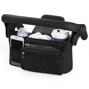 Noir, Organisateur De Poussette Et De Landau, Sac De Rangement Universel Pour Poussette - Neuf