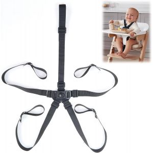 Harnais 5 Points Pour Poussette, Sangle De Sécurité Pour Chaise Haute, Chaise Haute Universellesangles Réglable Sangle Chaise Haute Bebe, Sangles De Sécurité Universel Pour Chaise Haute Et Poussette - Neuf