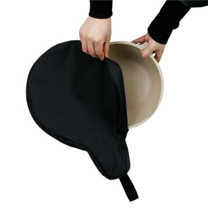 Sac de rangement portable en fonte pour poêle à frire, en tissu Oxford 600D, avec fermeture éclair et poignée, pour l'extérieur, 30 x 7 x 43 cm - Neuf