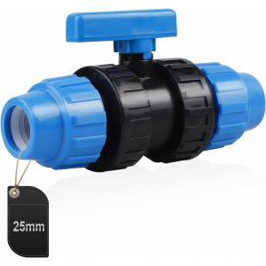 Connecteur En Pp Pour Tuyau D'Eau, Connecteur De Serrage Pour Tuyaux En Pe, 25Mm (Bleu¿ - Neuf