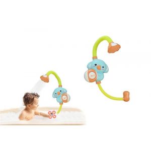 Jouet De Bain &Eacute;lectrique Pour B&eacute;b&eacute; Avec Pommeau De Douche Et Ventouses - &Eacute;l&eacute;phant Bleu - Neuf
