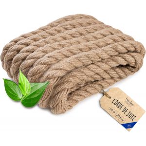 Nouvelhorizonstore-10m Corde De Jute Epaisseur 30mm | Ficelle Jute | Griffoir Pour Chat | Ficelle Jardin | Corde Arbre &Agrave; Chat | Corde Balancoire | Corde Chanvre | Ficelle Corde | Cordelette - Neuf