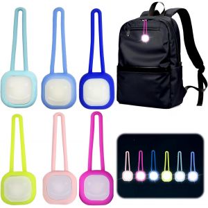 Acdsgd-Cartable &Agrave; Led Clignotante, 6 Pi&egrave;ces, Lumi&egrave;re De S&eacute;curit&eacute; Avec 3 Modes D'&eacute;clairage, R&eacute;flecteurs Led, Clignotant, Cartable, R&eacute;flecteur, Remorque Pour Enfants, Animaux Domestiques, Jogging, Sac - Neuf