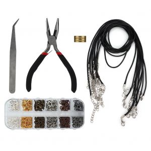 Fermoirs Mousquetons Metalliques A 12 Grilles, Outil De Traitement De Bijoux En Cercle Ferme Avec Pince A Epiler - Neuf