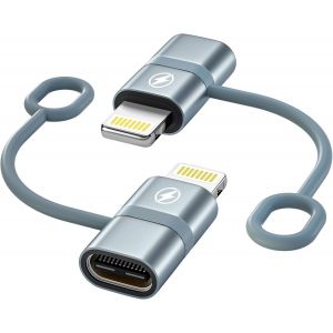 Eryi-Adaptateur Usb C Vers Lightning (Lot De 2), Adaptateur Lightning Usb C Pd Charge Rapide Et Transfert De Données Pour Iphone 14 Pro Max 13 12 11 X Xr Xs, Ipad/Airpods, Pas Pour Les Écouteurs/Audi - Neuf