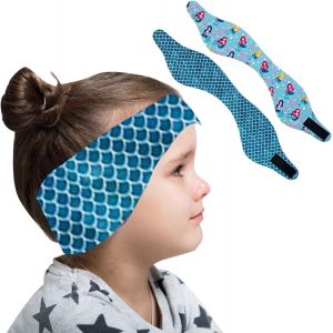Lot De 2 Bandeau De Natation,Bouchon Oreille Piscine Enfantb,Bandeau D'oreilles Enfants En Néoprène,Bandeau D'oreilles Piscine Élastique Enfant Pour La Natation Et Autres Sports Nautiques.[A74] - Neuf