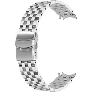 Eryi-Bracelet De Montre De Rechange En Acier Inoxydable Avec Extrémités Incurvées Et Boucle Déployante Polie Pour Homme Et Femme 20 Mm 22 Mm - Neuf