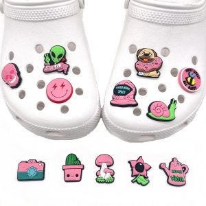 Lot De 12 Décorations 3d Pour Sabots (Série Rose), Breloques Pour Chaussures, Mignonnes - Neuf