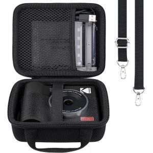 &Eacute;tui de Voyage Rigide de Remplacement pour Appareil Photo instantan&eacute; et imprimante Photo Kodak Mini Shot 3 Era/Mini 3 Era/Mini Shot 3, &eacute;tui Uniquement (Noir, Fermeture &eacute;clair Noire) - Neuf