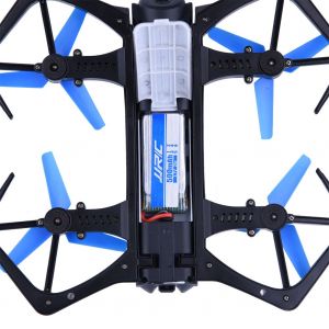 1 Drone Pliable Wifi, Quadricoptere Rc A Maintien D'altitude, Mode Sans Tete, Avec Camera 720p - Neuf
