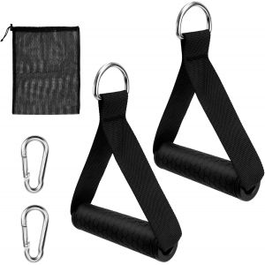 2pcs Poignée De Résistance, Poignée De Tirage Musculation Accessoires Pour Fitness Et Musculation Pour Bande De Résistance Gym Yoga - Neuf