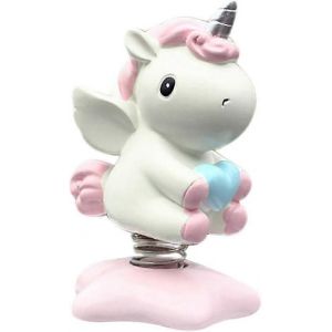 Secouer la tête Dansant Licorne Jouet Figure Voiture Tableau de bord Décoration Licorne Cadeau de fête (rose) - Neuf