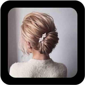 Kal-Barrette &Agrave; Cheveux En Perles De Cristal Avec Strass Dor&eacute;s Barrette &Agrave; Cheveux Avec Strass Pour Mariage - Neuf