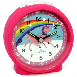 R&eacute;veil en Plastique, Rose, 9,5 cm - Neuf