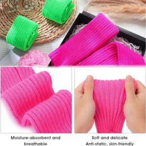 3 Pièces Jambières Pour Femme, Années 80 Et 90 Mode Néon Jambière Guêtres Chaussettes Legging Accessoires Chaussettes Pour Yoga Gym Course - Neuf