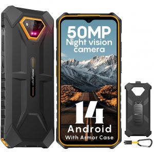Ulefone Armor X13 4G T&eacute;l&eacute;phone Portable Incassable,12Go+64Go Orange - Neuf