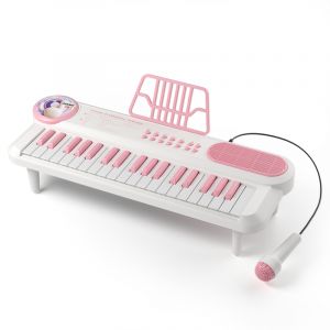 Jouet piano Rose 37 Touches Norkbeng Jouet Musical avec Microphone pour Enfants 1-3 Ans Filles & Gar&ccedil;ons - Neuf