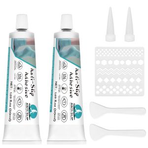 Mevronisshop-Sock Stop Colle Antid&eacute;rapante Transparente Et Imperm&eacute;able Pour Chaussettes, Cintres, Tapis, Tapis De Salle De Bain, Sans Latex, &Agrave; Base D'eau, Inodore, Lavable 100 Ml - Neuf