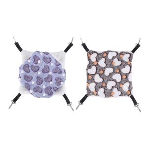 2 Pièces Cochon D'inde Rat Hamac Cochon D'inde Hamster Furet Hamac Suspendu Jouets Lit Pour Petits Animaux - Neuf