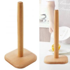Porte-serviett es En Papier En Bois Debout Support D¿essuie-tout En Bois Pour - Neuf