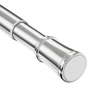 Tige De Tension Pour Tente De Douche,Solide Pôle Téléscopique Pour Tente De Douche,En Acier Inoxydable,Tente De Douche,Chambre À Coucher,70-145cm (1 Pièce),Argent - Neuf